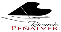 Logo original de Ricardo Peñalver, con piano de cola
